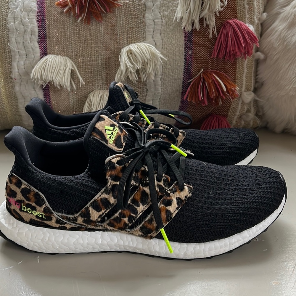 Adidas ultra boost camo sneakers worn twice